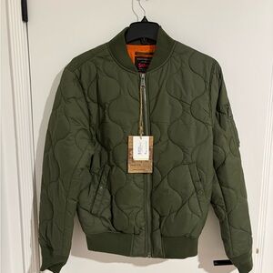 Schott NYC Olive Bomber Jacket